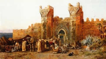 エドウィン・ロード・ウィークス Painting - シェハルの門 モロッコ ペルシア エジプト インド エドウィン・ロード・ウィーク